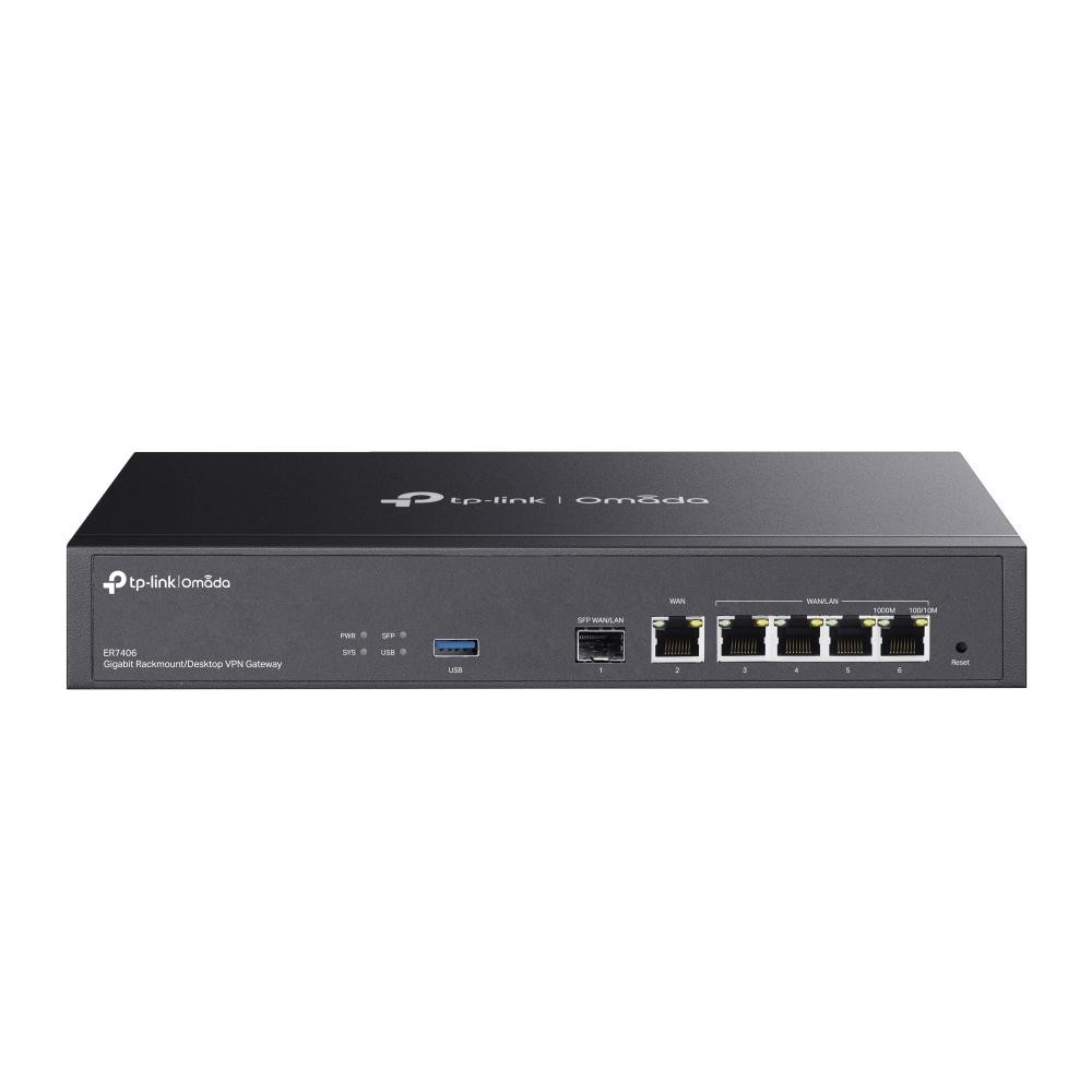 TP-Link, ER7406, роутер, Omada Gigabit Rackmount Desktop VPN Gateway