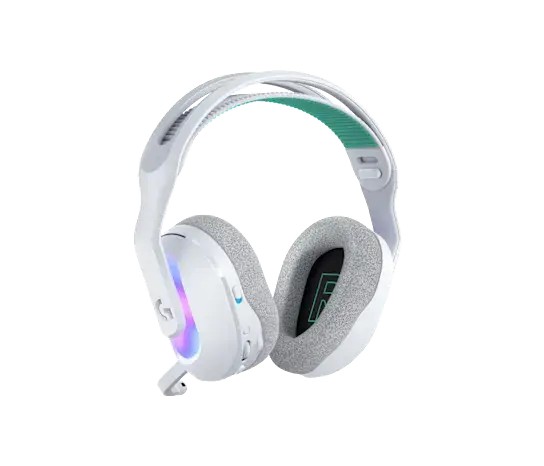 G522, Logitech, ყურსასმენი, Wireless Gaming ყურსასმენი with LIGHTSYNC RGB - WHITE