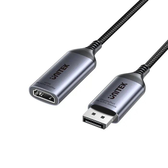 V1611A, UNITEK, Adapter, DisplayPort to HDMI Female Adapter 8K 60Hz