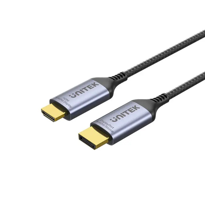 V1610A, UNITEK, Cable, DisplayPort to HDMI Male Adapter Cable, 8K 60Hz 1.8M