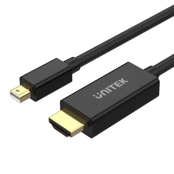 V1152A, UNITEK, Adapter, Mini DisplayPort Male to HDMI Male Adapter cable 2M