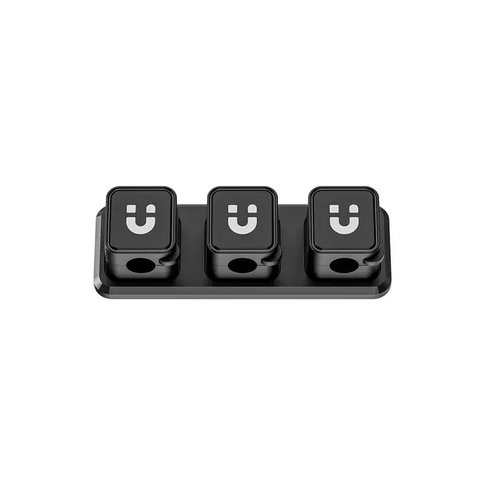 T1117A, UNITEK, Cable Manager, Magnetic Cable Clips (3pcs Clips + 1pc Base per Box)