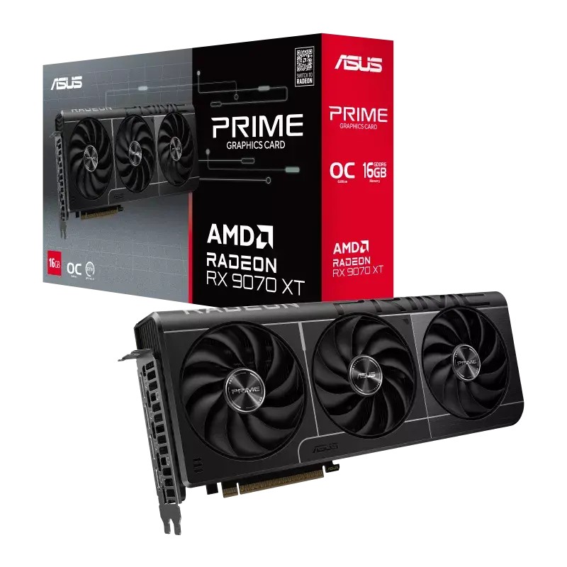 ASUS Prime Radeon RX 9070 XT 16GB GDDR6 OC Edition