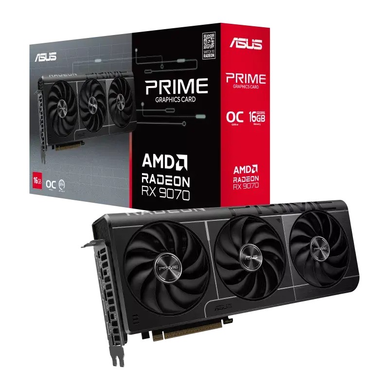 ASUS Prime Radeon RX 9070 16GB GDDR6 OC Edition
