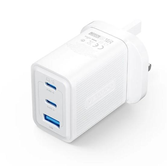 FERW0-EU 3-Port, VENTION, Power Supply, 3-Port USB (C + C + A) GaN Charger (65W 65W 30W) EU-Plug White