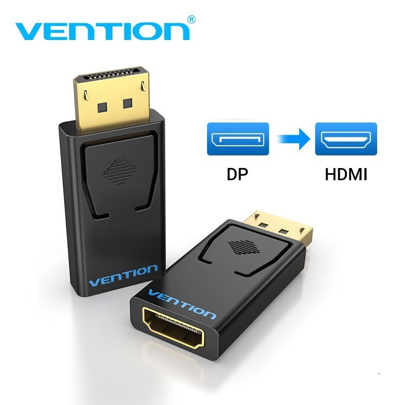 VENTION HBKB0 ვიდეო ან მონაცემთა ადაპტერი DisplayPort to HDMI Adapter Black