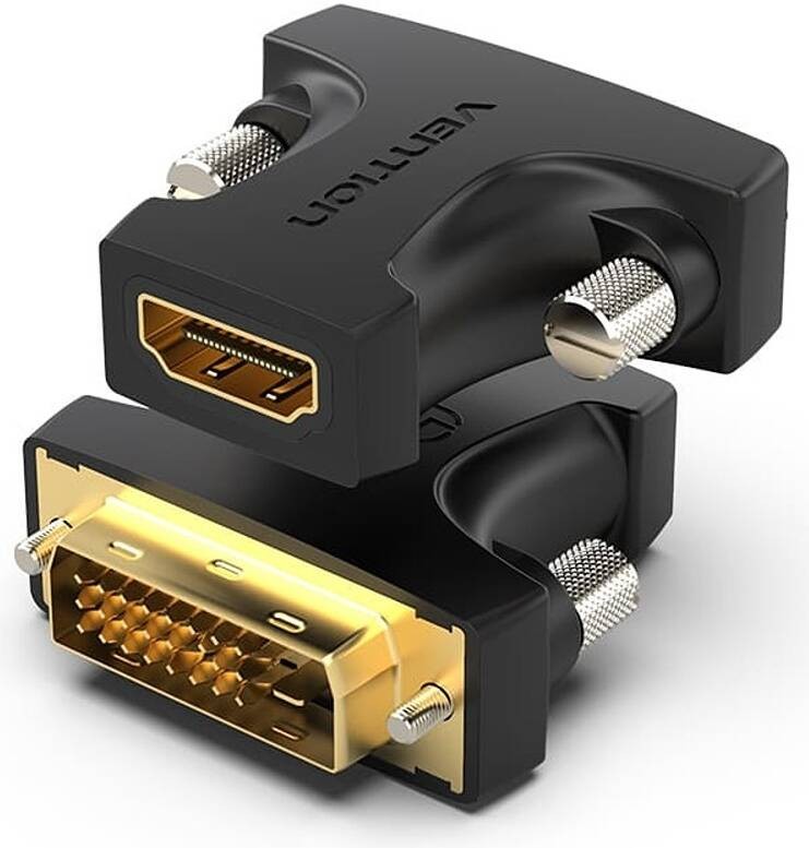 VENTION AILB0 ვიდეო ან მონაცემთა ადაპტერი HDMI Female to DVI Male Adapter Black